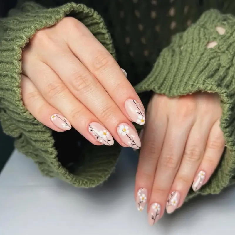 blue pedicure with gel polish in Sofia