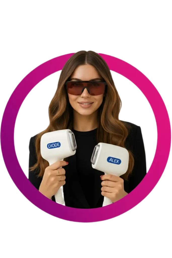 Процедура лазерна епилация в салон Abi Beauty София с модерен апарат