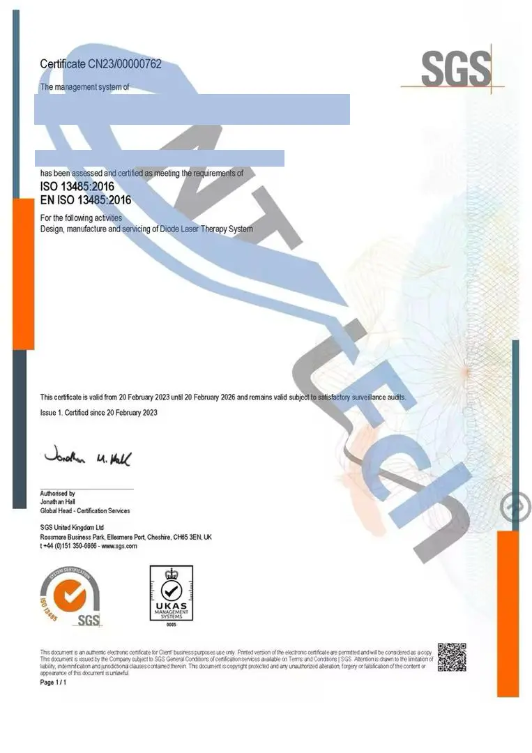 ISO 13485:2016 – система за управление на качеството за медицински изделия (SGS)